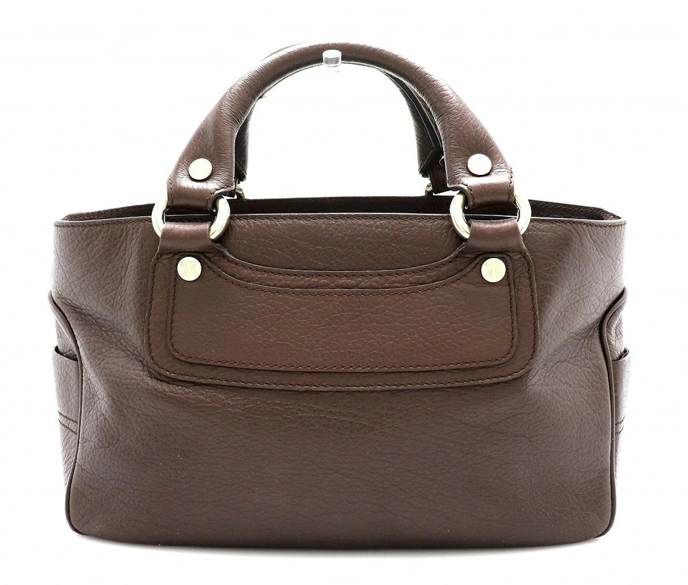 Celine Boogie Bag Handbag Leather Brown